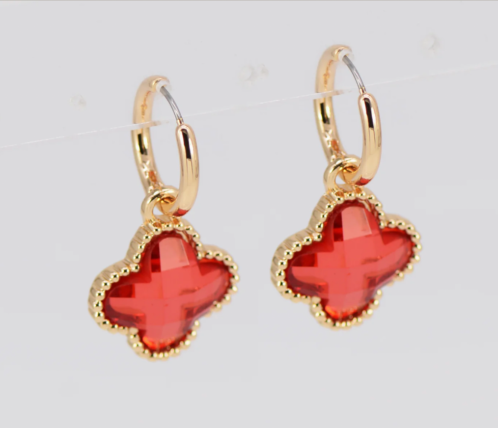 Ava Earring-Red E0507 25E5592