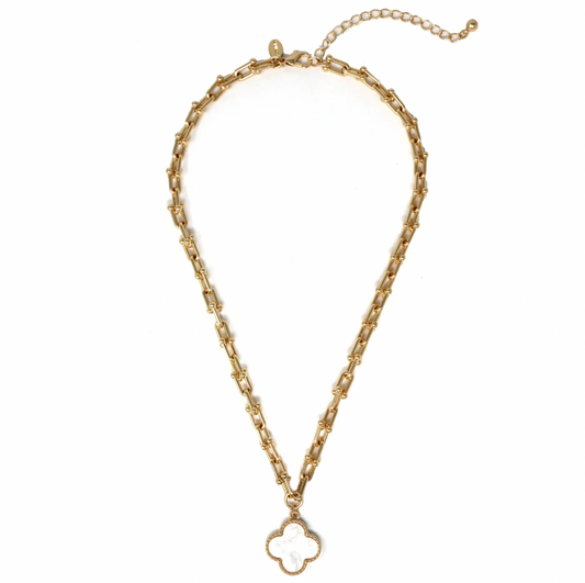 Dani Necklace Gold-White N0291 QN4645