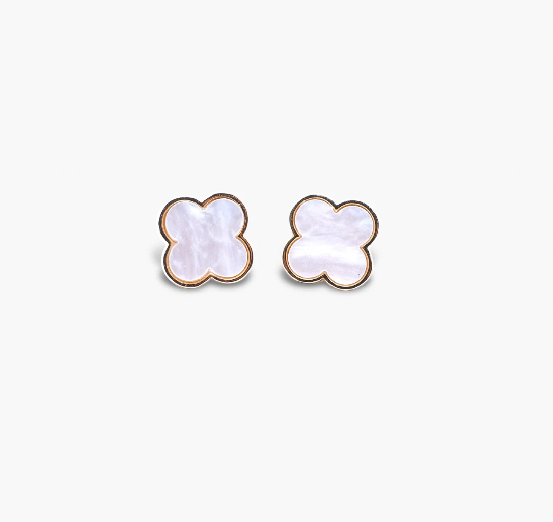 Dani Earring Gold-White-E0154 YE3544